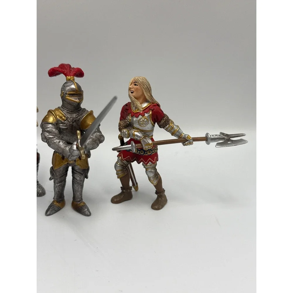 Schleich Medieval Knight Warrior Figures Lot of 4 Germany 2003 2004 Vintage Toy